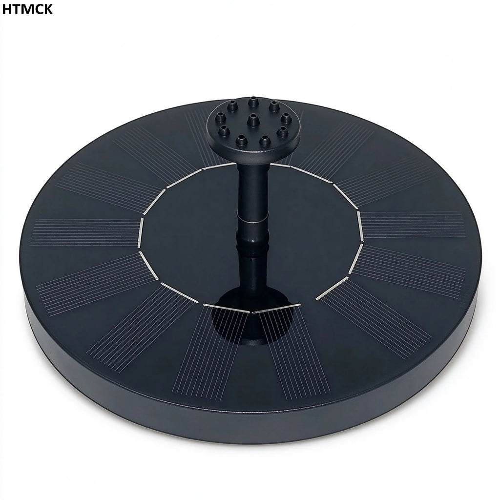 Solar bird bath fountain pump