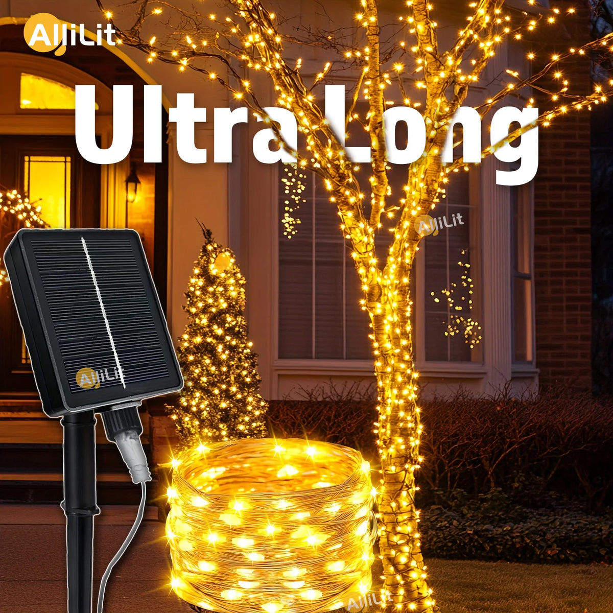 Solar Christmas fairy lights 500 LED
