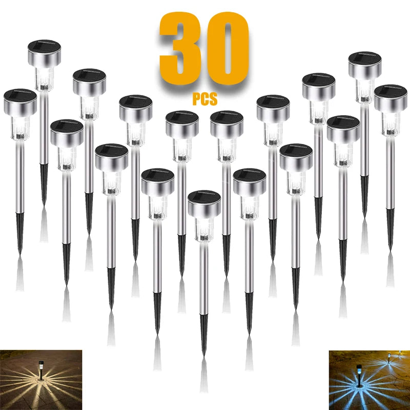 Solar pathway lights 10-pack